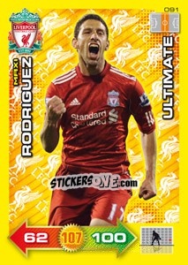 Cromo Maxi Rodriguez - Liverpool FC 2011-2012. Adrenalyn XL - Panini