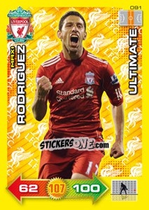 Figurina Maxi Rodriguez - Liverpool FC 2011-2012. Adrenalyn XL - Panini