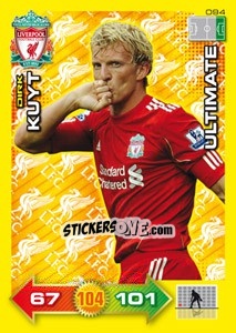 Cromo Dirk Kuyt - Liverpool FC 2011-2012. Adrenalyn XL - Panini