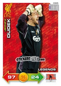 Sticker Jerzy Dudek - Liverpool FC 2011-2012. Adrenalyn XL n. 95 - Panini
