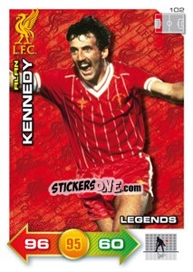 Sticker Alan Kennedy - Liverpool FC 2011-2012. Adrenalyn XL n. 102 - Panini