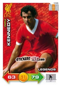 Sticker Ray Kennedy - Liverpool FC 2011-2012. Adrenalyn XL n. 106 - Panini