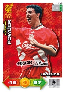 Sticker Robbie Fowler - Liverpool FC 2011-2012. Adrenalyn XL - Panini