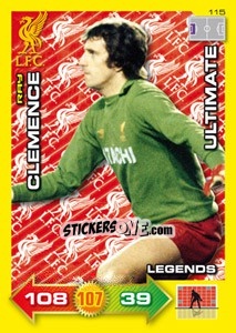 Sticker Ray Clemence - Liverpool FC 2011-2012. Adrenalyn XL n. 115 - Panini
