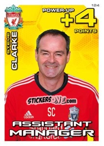 Cromo Steve Clarke - Assistant Manager - Liverpool FC 2011-2012. Adrenalyn XL - Panini