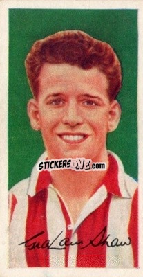 Sticker Graham Shaw - Famous Footballers (A8) 1960
 - Barratt & Co.
