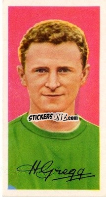 Sticker Harry Gregg - Famous Footballers (A8) 1960
 n. 22 - Barratt & Co.
