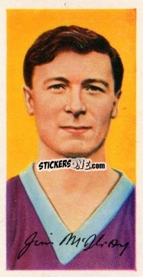 Sticker Jimmy McIlroy - Famous Footballers (A8) 1960
 - Barratt & Co.

