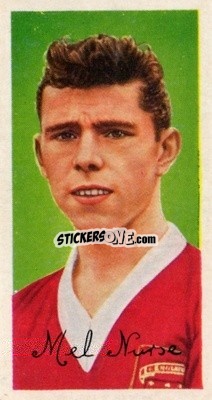 Sticker Mel Nurse - Famous Footballers (A8) 1960
 n. 20 - Barratt & Co.
