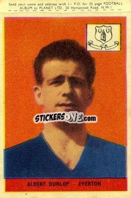 Cromo Albert Dunlop - Footballers 1958-1959
 - A&BC
