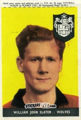 Sticker Bill Slater - Footballers 1958-1959
 n. 23a - A&BC