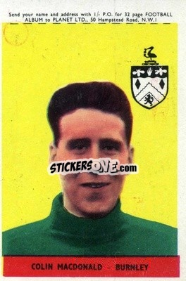 Sticker Colin MacDonald - Footballers 1958-1959
 - A&BC