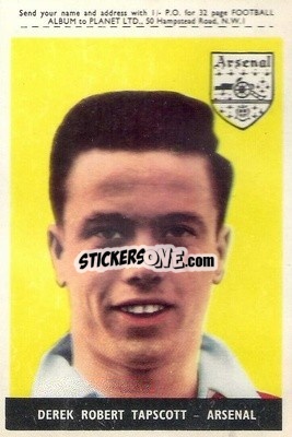 Sticker Derek Tapscott - Footballers 1958-1959
 - A&BC