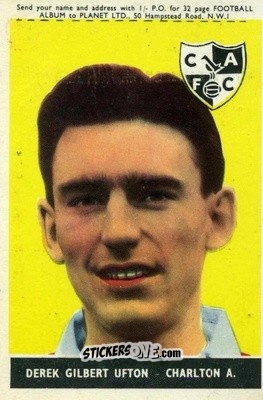 Cromo Derek Ufton - Footballers 1958-1959
 n. 19b - A&BC