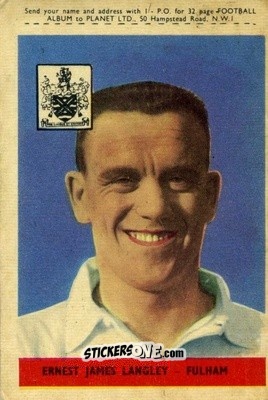 Sticker Ernest Langley - Footballers 1958-1959
 n. 62 - A&BC
