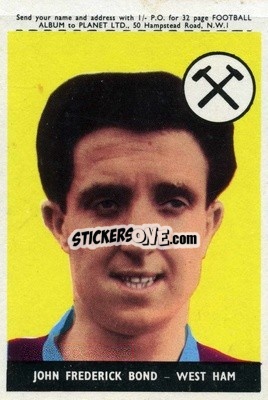 Sticker John Bond - Footballers 1958-1959
 - A&BC