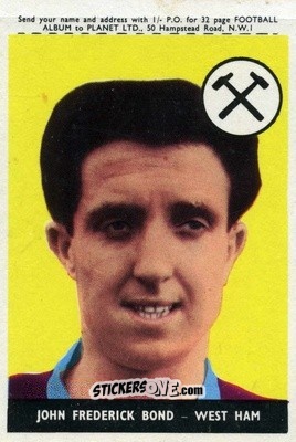Sticker John Bond - Footballers 1958-1959
 n. 15b - A&BC
