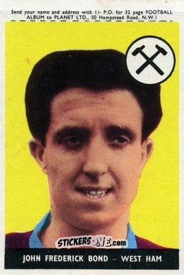 Sticker John Bond - Footballers 1958-1959
 - A&BC