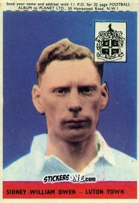 Sticker Sidney Owen - Footballers 1958-1959
 n. 36a - A&BC