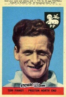 Sticker Tom Finney - Footballers 1958-1959
 n. 29b - A&BC