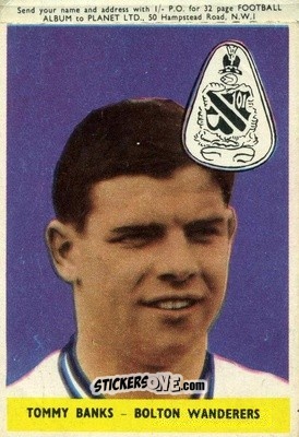 Sticker Tommy Banks - Footballers 1958-1959
 n. 43c - A&BC