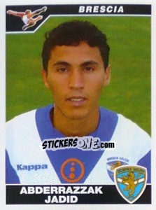 Figurina Abderrazzak Jadid - Calciatori 2004-2005 - Panini