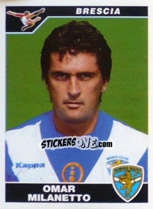 Sticker Omar Milanetto - Calciatori 2004-2005 - Panini