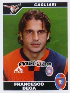 Sticker Francesco Bega - Calciatori 2004-2005 - Panini