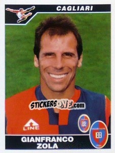 Figurina Gianfranco Zola - Calciatori 2004-2005 - Panini