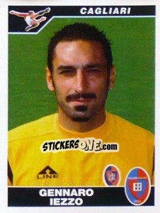 Cromo Gennaro Iezzo - Calciatori 2004-2005 - Panini