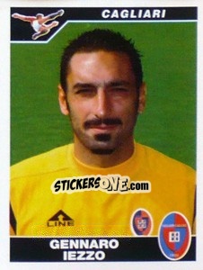 Figurina Gennaro Iezzo - Calciatori 2004-2005 - Panini