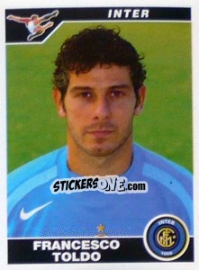 Figurina Francesco Toldo - Calciatori 2004-2005 - Panini