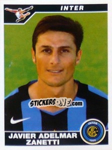 Figurina Javier Zanetti - Calciatori 2004-2005 - Panini