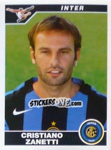 Sticker Cristiano Zanetti - Calciatori 2004-2005 - Panini