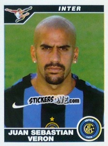 Sticker Juan Sebastian Veron - Calciatori 2004-2005 - Panini