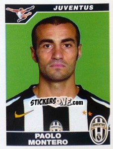 Sticker Paolo Montero - Calciatori 2004-2005 - Panini
