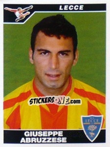 Sticker Giuseppe Abruzzese - Calciatori 2004-2005 - Panini