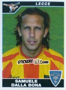 Sticker Samuele Dalla Bona - Calciatori 2004-2005 - Panini