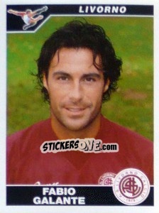 Sticker Fabio Galante - Calciatori 2004-2005 - Panini