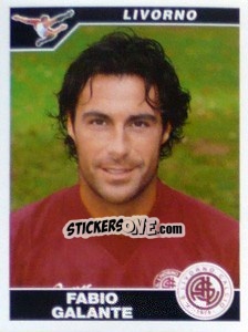 Figurina Fabio Galante - Calciatori 2004-2005 - Panini