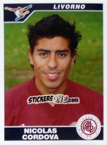 Sticker Nicolas Cordova - Calciatori 2004-2005 - Panini