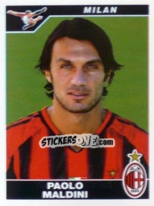 Figurina Paolo Maldini - Calciatori 2004-2005 - Panini