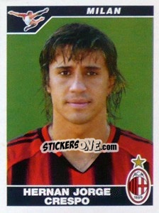 Sticker Hernan Jose Crespo - Calciatori 2004-2005 - Panini