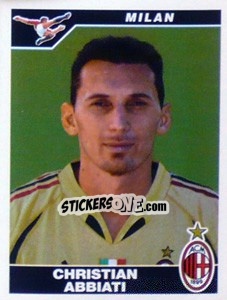 Sticker Christian Abbiati - Calciatori 2004-2005 - Panini