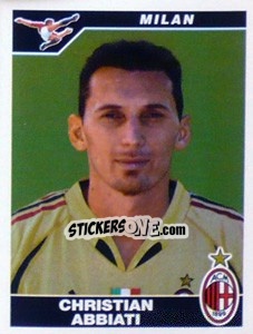 Figurina Christian Abbiati - Calciatori 2004-2005 - Panini