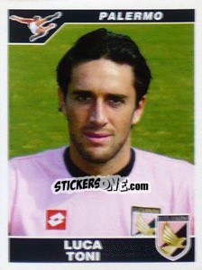 Sticker Luca Toni - Calciatori 2004-2005 - Panini