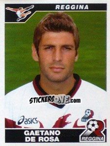 Cromo Gaetano De Rosa - Calciatori 2004-2005 - Panini