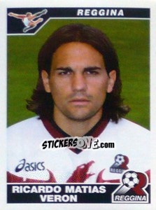 Sticker Ricardo Matias Veron - Calciatori 2004-2005 - Panini