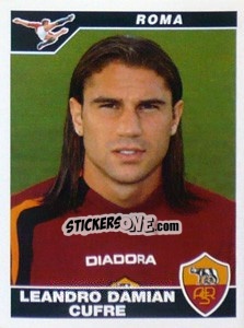 Figurina Leandro Damian Cufre - Calciatori 2004-2005 - Panini