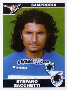 Sticker Stefano Sacchetti - Calciatori 2004-2005 - Panini